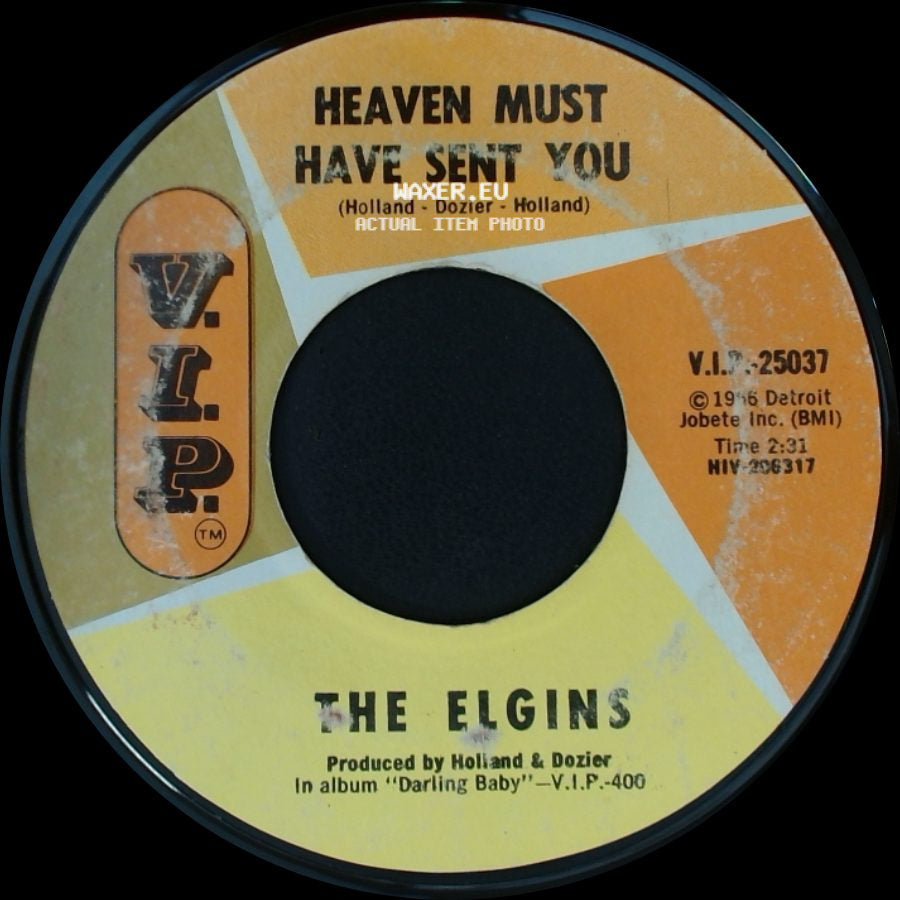 The Elgins - Stay In My Lonely Arms / Heaven Must Have Sent You side B