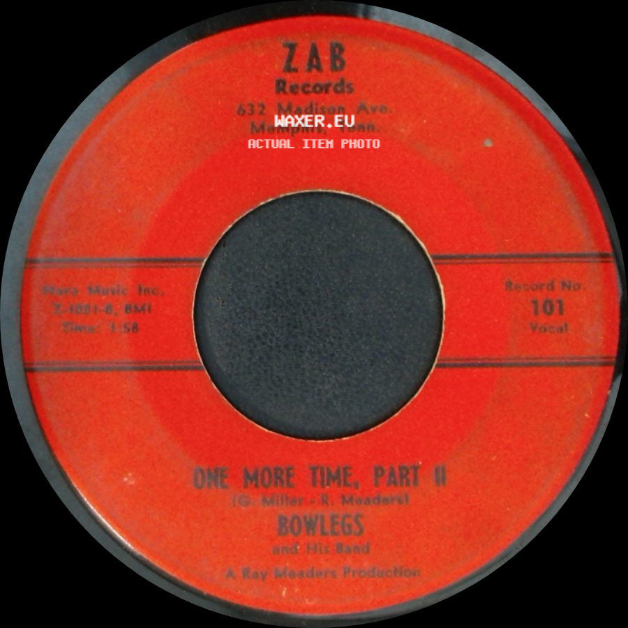 Bowlegs And His Band - One More Time, Part Ii / One More Time, Part I side A