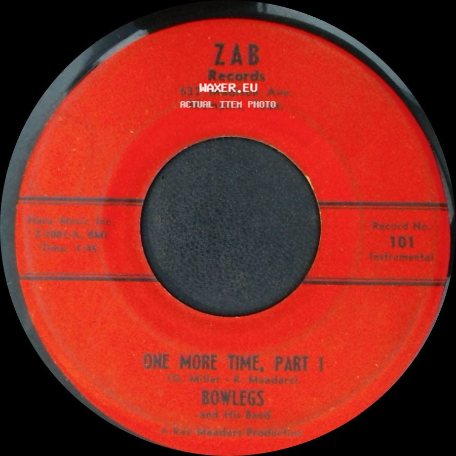 Bowlegs And His Band - One More Time, Part Ii / One More Time, Part I side B