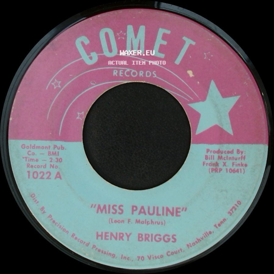 Henry Briggs - Miss Pauline / Love On The Run side A