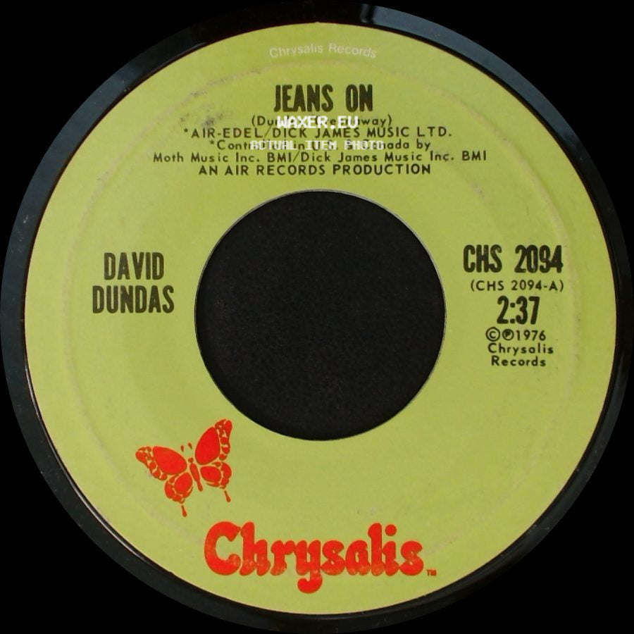 David Dundas - Sleepy Serena / Jeans On side B