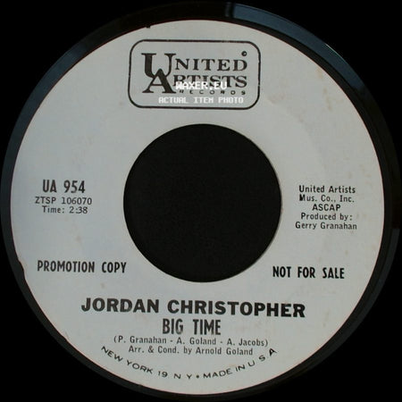 Jordan Christopher - Big Time / The Knack side A
