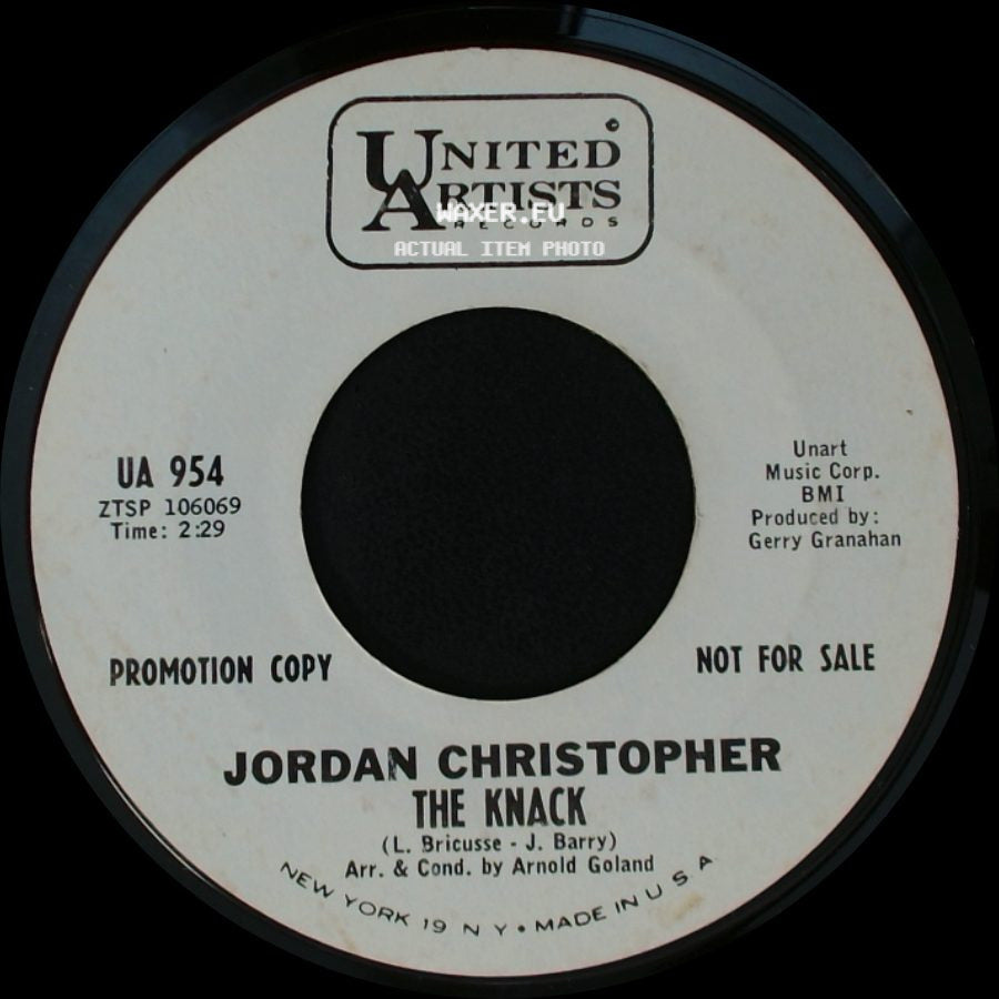 Jordan Christopher - Big Time / The Knack side B