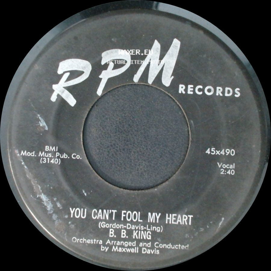 B. B. King - How Do I Love You / You Can't Fool My Heart side B