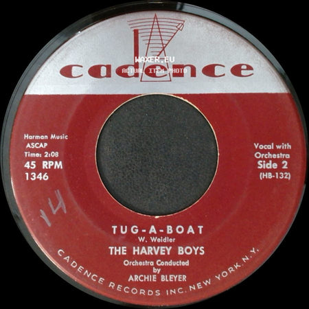 The Harvey Boys - Honeystrollin' / Tug-A-Boat side B