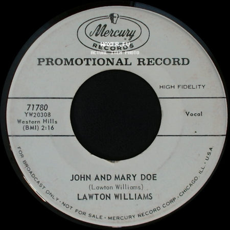 Lawton Williams - John And Mary Doe / The Big Fire side A