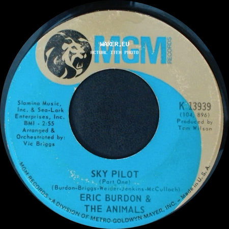 Eric Burdon & The Animals - Sky Pilot (Part One) / Sky Pilot (Part Two) side A