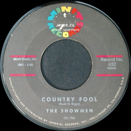 The Showmen - It Will Stand / Country Fool side B
