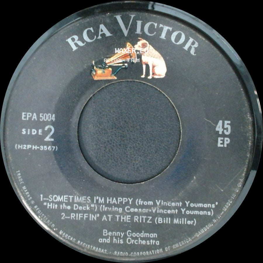 Benny Goodman And His Orchestra - 1-Bumble Bee Stomp / 2-After You've Gone / Sometimes I'm Happy / Riffin' At The Ritz side B