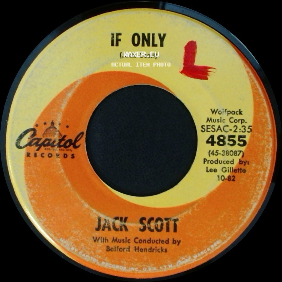 Jack Scott - If Only / Green Green Valley side A