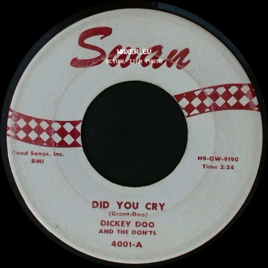Dickey Doo And The Don'ts - Click-Clack / Did You Cry side B