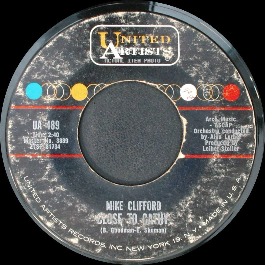 Mike Clifford - She's Just Another Girl / Close To Cathy side B