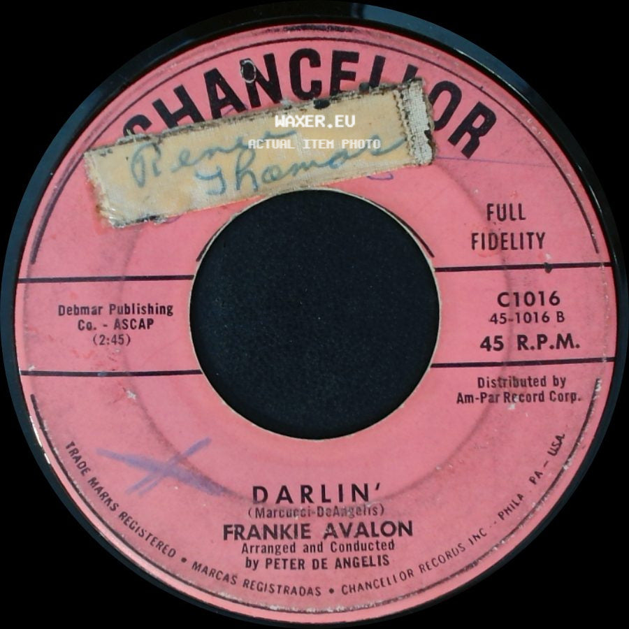 Frankie Avalon - You Excite Me / Darlin' side B
