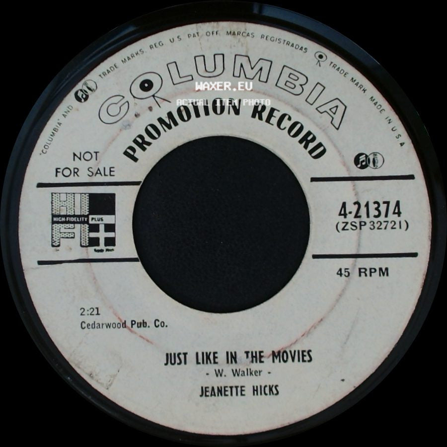 Jeanette Hicks - Just Like In The Movies / Such A Wonderful Feeling side A