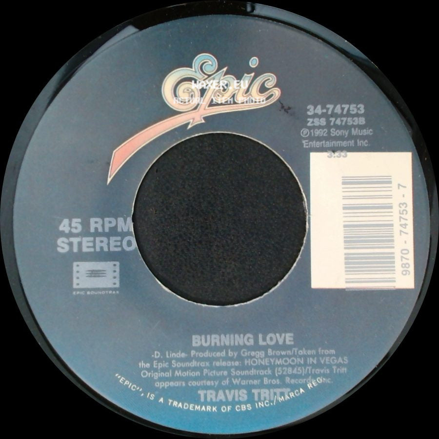 Travis Tritt / Dwight Yoakam - Burning Love / Suspicious Minds (Radio Edit) side A