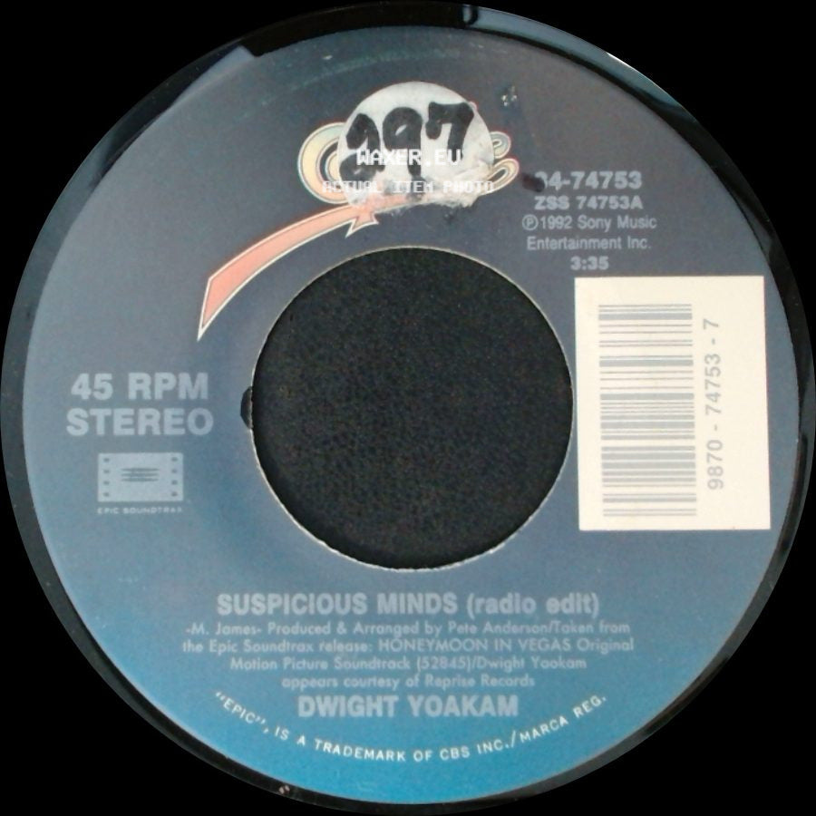 Travis Tritt / Dwight Yoakam - Burning Love / Suspicious Minds (Radio Edit) side B