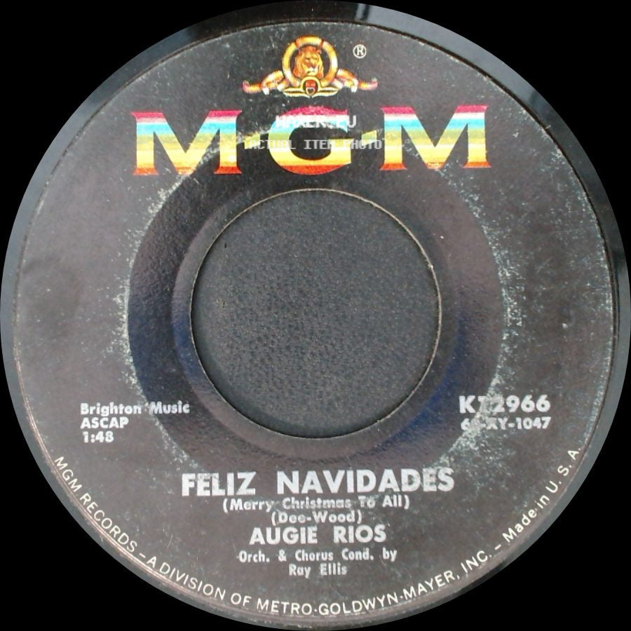 Augie Rios - Feliz Navidades (Merry Christmas To All) / Gypsy Boy side A