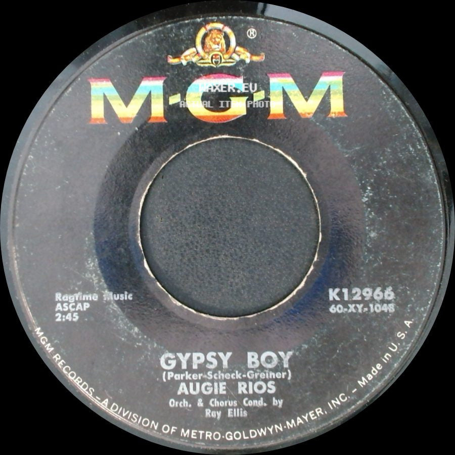 Augie Rios - Feliz Navidades (Merry Christmas To All) / Gypsy Boy side B