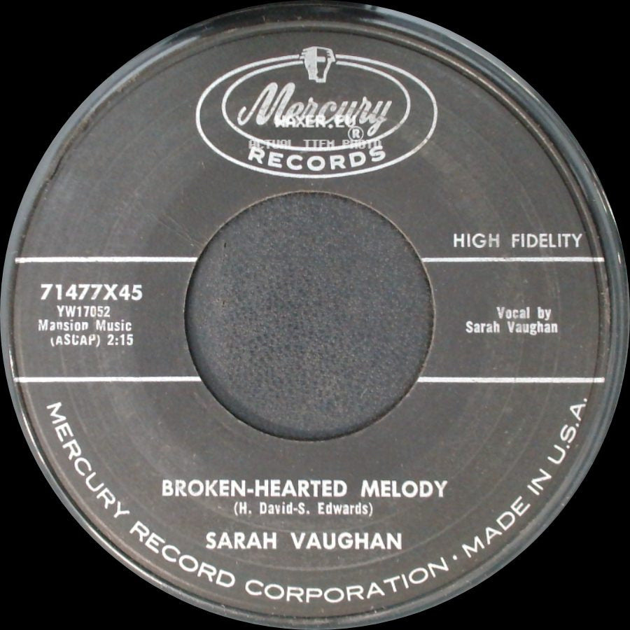 Sarah Vaughan - Broken-Hearted Melody / Misty side A