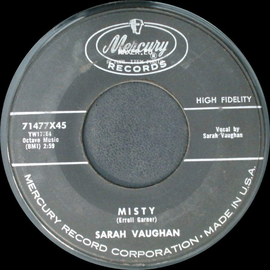 Sarah Vaughan - Broken-Hearted Melody / Misty side B