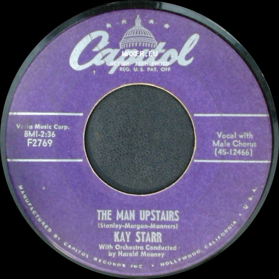 Kay Starr - The Man Upstairs / If You Love Me (Really Love Me) side A