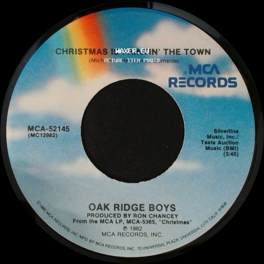 Oak Ridge Boys - Thank God For Kids / Christmas Is Paintin' The Town side B