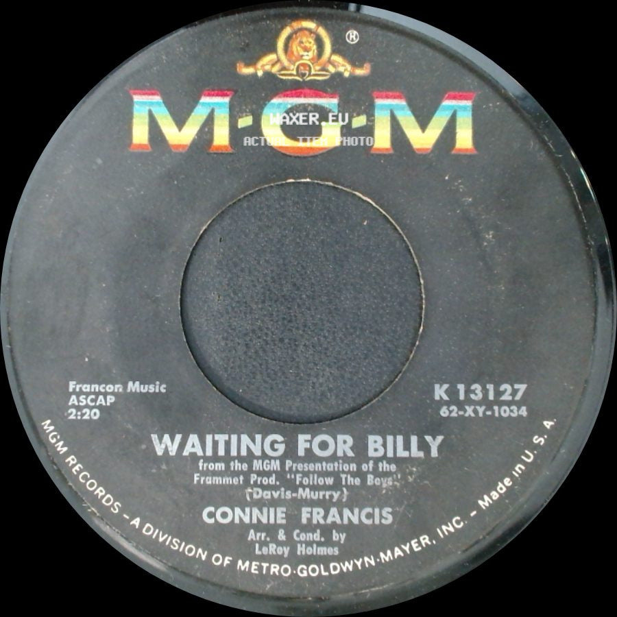 Connie Francis - Waiting For Billy / Follow The Boys side A