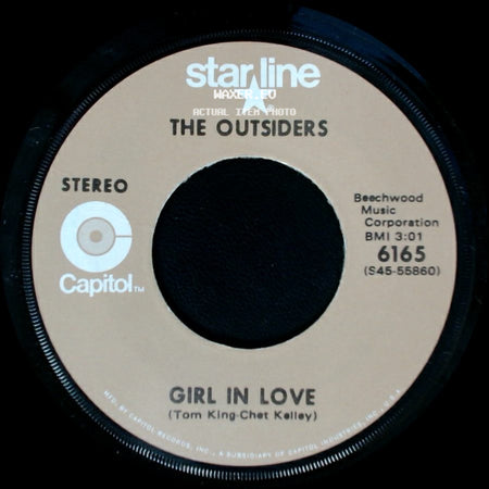 The Outsiders - Time Won't Let Me / Girl In Love side B