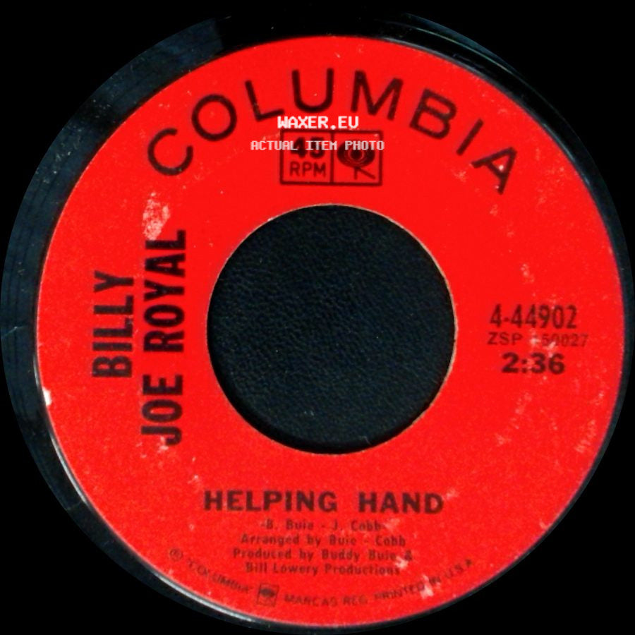 Billy Joe Royal - Cherry Hill Park / Helping Hand side B