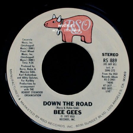 Bee Gees - Night Fever / Down The Road side B