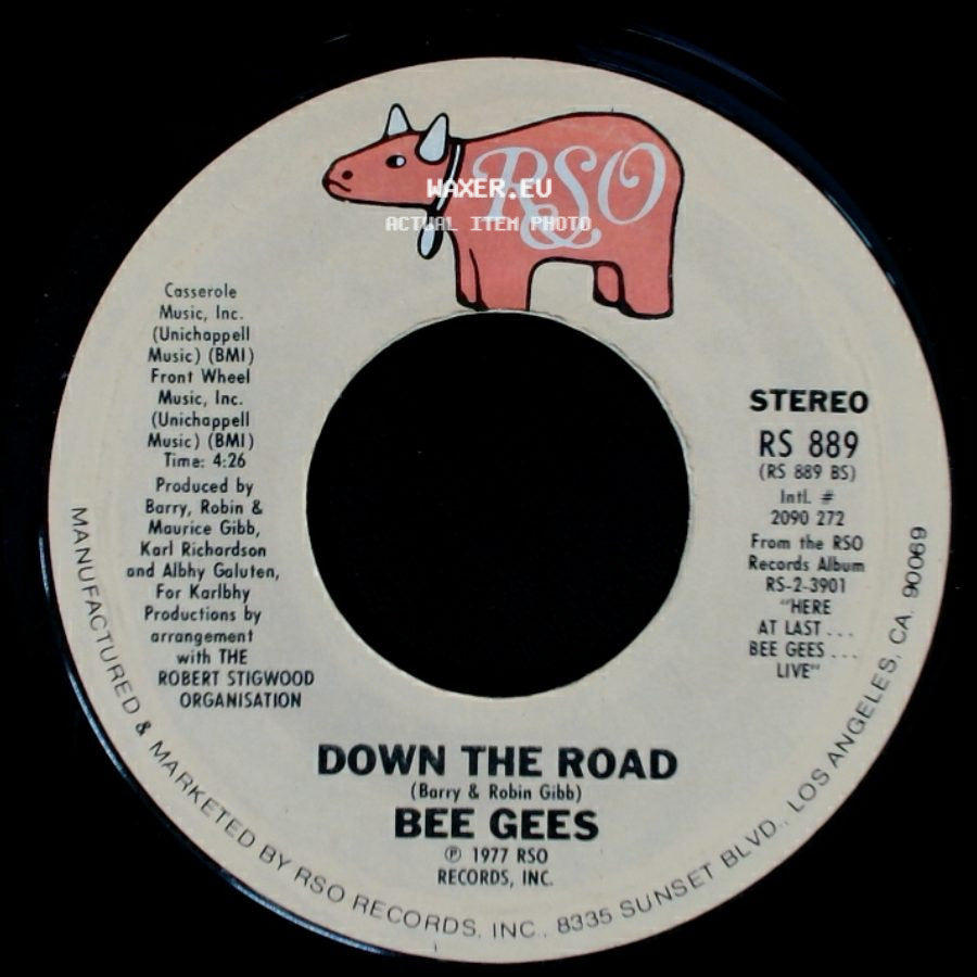 Bee Gees - Night Fever / Down The Road side B