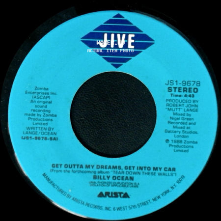 Billy Ocean - Get Outta My Dreams, Get Into My Car / Showdown side A