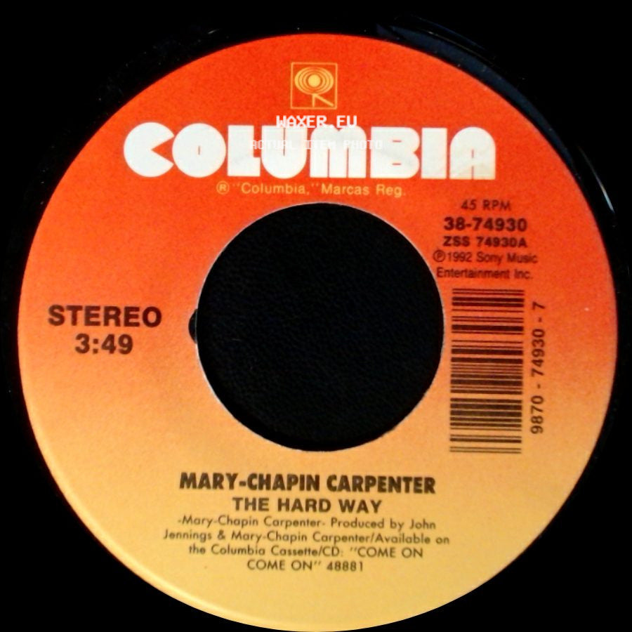 Mary-Chapin Carpenter - Goodbye Again / The Hard Way side B