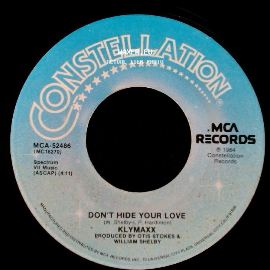 Klymaxx - Don't Hide Your Love / The Men All Pause side A