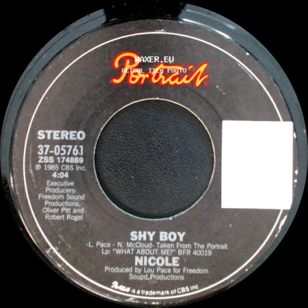 Nicole - Don't You Want My Love / Shy Boy side B