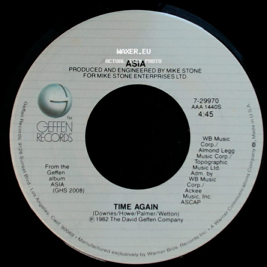 Asia - Time Again / Only Time Will Tell side A