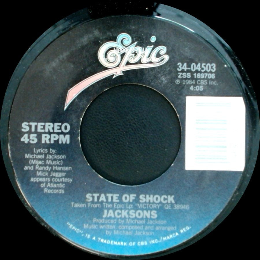 Jacksons - State Of Shock / Your Ways side A