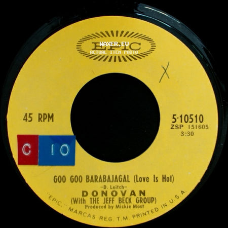 Donovan (With The Jeff Beck Group) / Donovan - Goo Goo Barabajagal (Love Is Hot) / Trudi side A