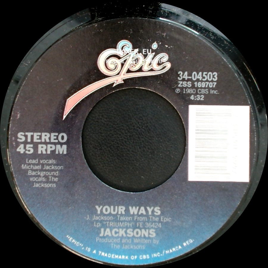 Jacksons - Your Ways / State Of Shock side A
