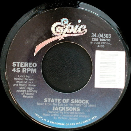 Jacksons - Your Ways / State Of Shock side B