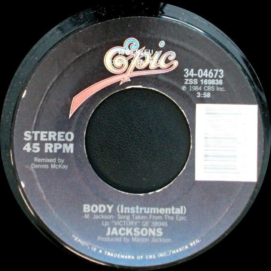 Jacksons - Body / Body (Instrumental) side B