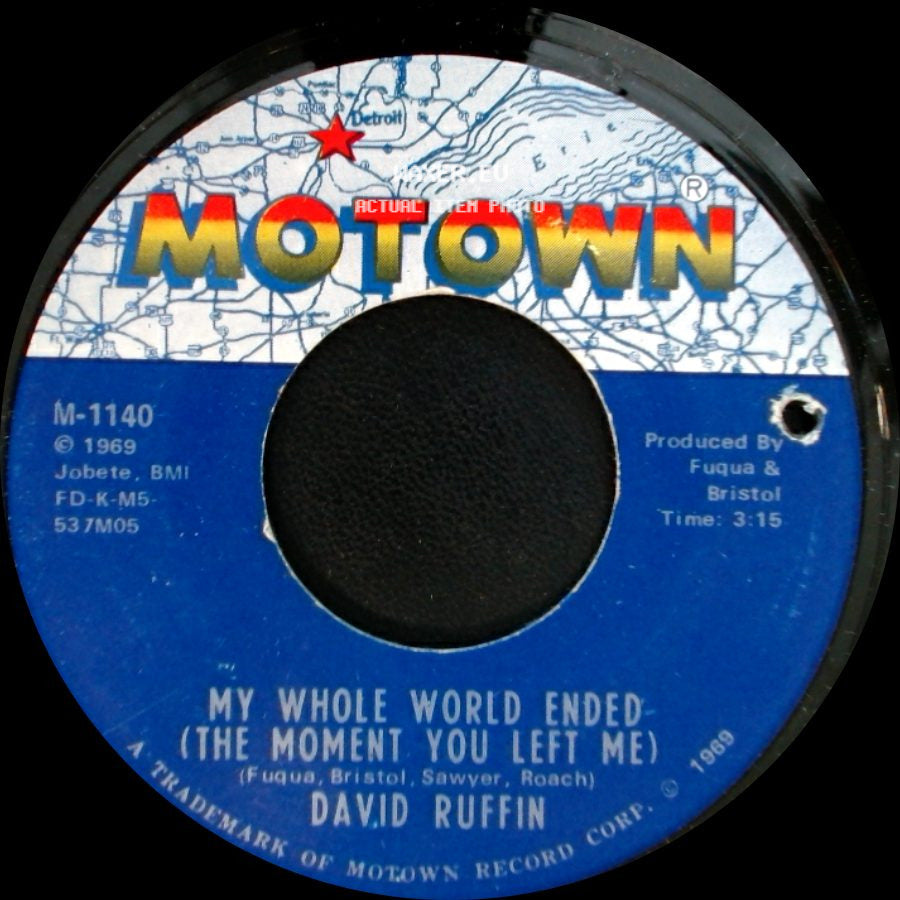 David Ruffin - My Whole World Ended (The Moment You Left Me) / I've Got To Find Myself A Brand New Baby side A