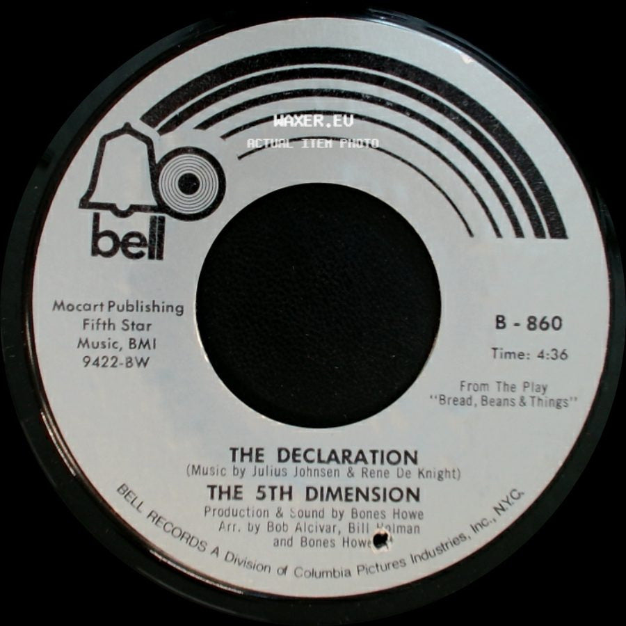 The 5Th Dimension - Medley: A Change Is Gonna Come & People Gotta Be Free / The Declaration side B