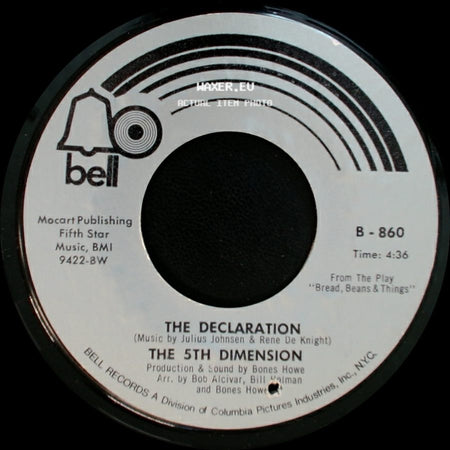 The 5Th Dimension - Medley: A Change Is Gonna Come & People Gotta Be Free / The Declaration side B