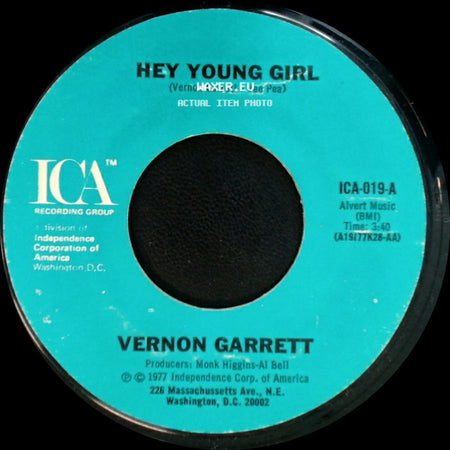 Vernon Garrett - Hey Young Girl / Midnight In The City side A