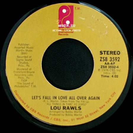 Lou Rawls - Let's Fall In Love All Over Again / You'll Never Find Another Love Like Mine side A