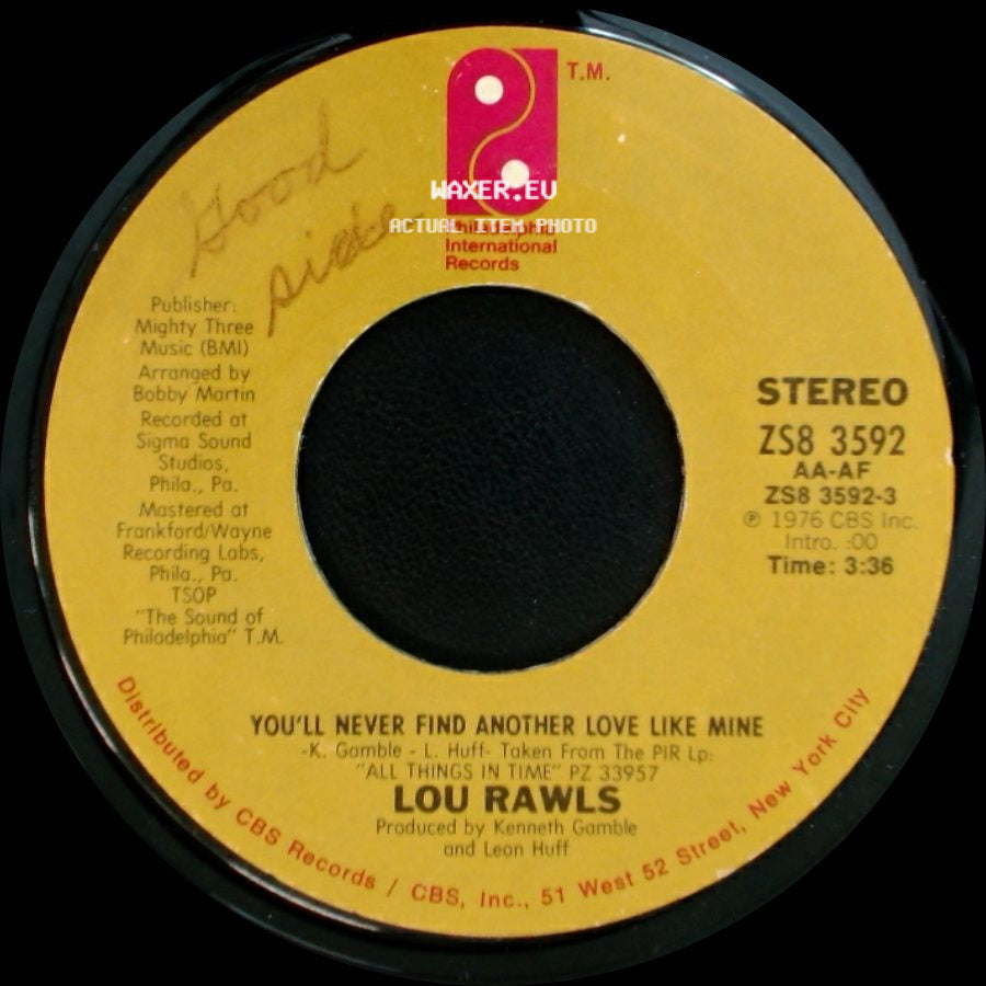 Lou Rawls - Let's Fall In Love All Over Again / You'll Never Find Another Love Like Mine side B