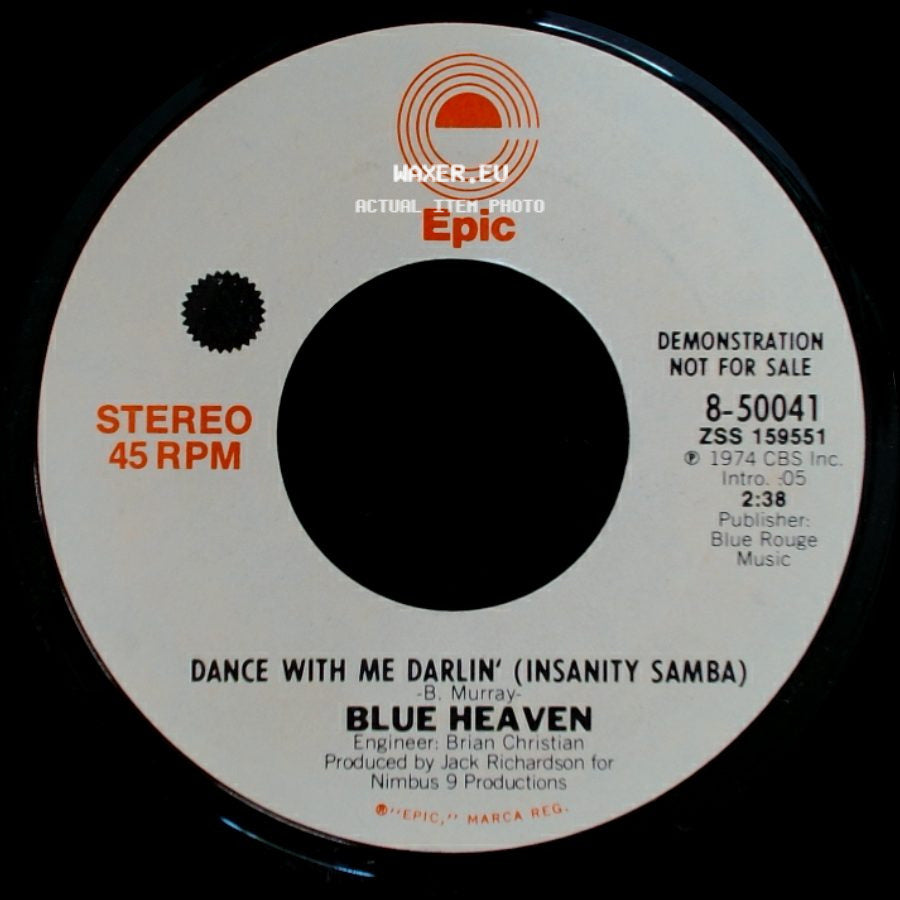 Blue Heaven - Dance With Me Darlin' (Insanity Samba) / Dance With Me Darlin' (Insanity Samba) side A