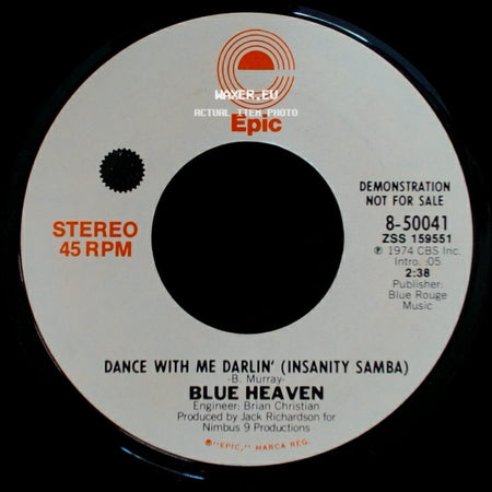 Blue Heaven - Dance With Me Darlin' (Insanity Samba) / Dance With Me Darlin' (Insanity Samba) side A