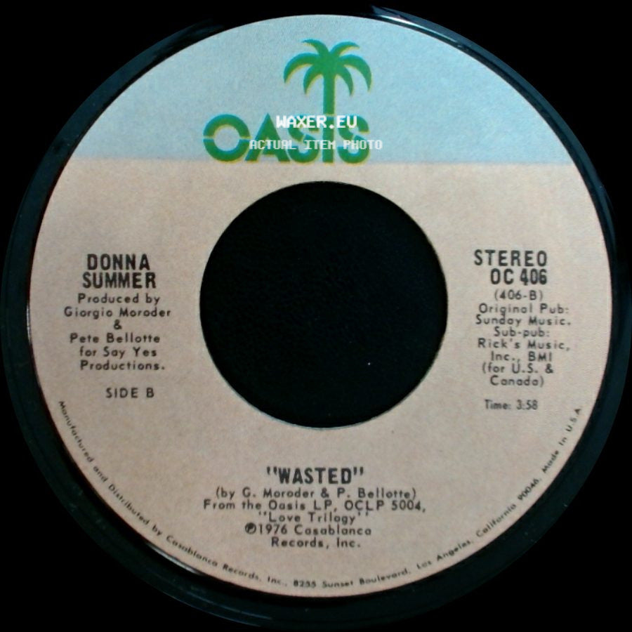 Donna Summer - Try Me, I Know We Can Make It / Wasted side B